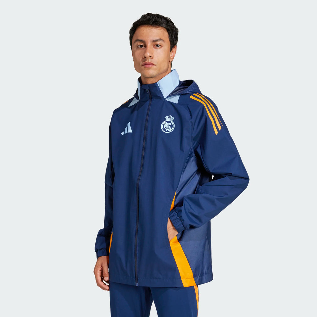 ADIDAS REAL MADRID ALL WHEATER JACKET 2024 2025